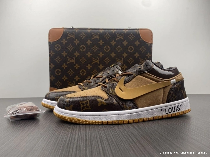 AJ1 LOW Air 1 OW x Off-Louis Jordan 0708